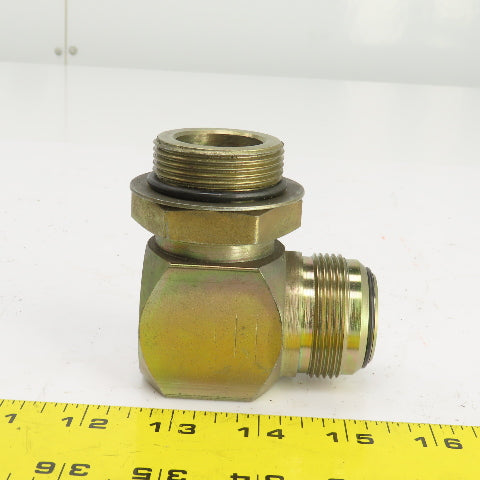 Airway 1-1/4" (-20) Male JIC Flare Sealed Seat x 1-1/4" ORB 90° Hydraulic Elbow