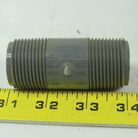1" MPT x3" Pipe Nipple Schedule 80 Gray PVC Lot of 19