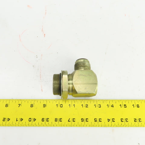 1" (-16) Male JIC Flare Sealed Seat x 1-1/4" (-20) ORB 90° Hydraulic Elbow