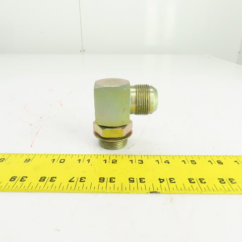 1" (-16) Male JIC Flare x 1" (-16) ORB Male 90° Hydraulic Elbow Fitting
