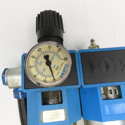 Festo 13000896 1" Compressed Air Filter Lubricator Regulator