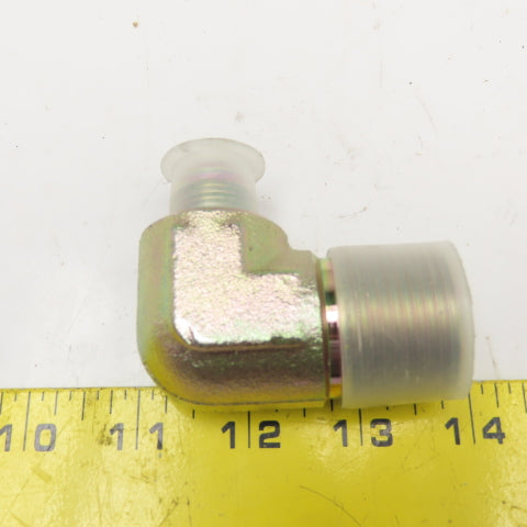 1/2" JIC Male Flare x 1" NPT Male Hydraulic Elbow 90°