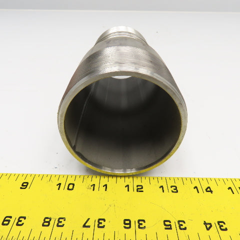 3" NPT x 3" Spiral Wound Composite Hose Barb Stainless Steel 7-1/4" OAL