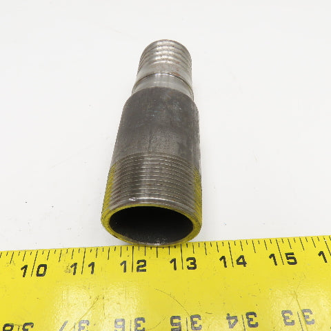 1-1/2" NPT x 1-1/2" Spiral Wound Composite Hose Barb Carbon Steel 5-1/2" OAL