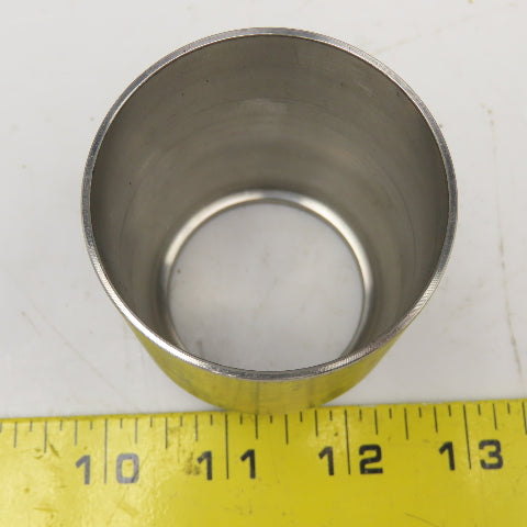 2.16" ID To 1.70" Nominal 1-1/2" Composite Hose Swage Ferrule Stainless Steel