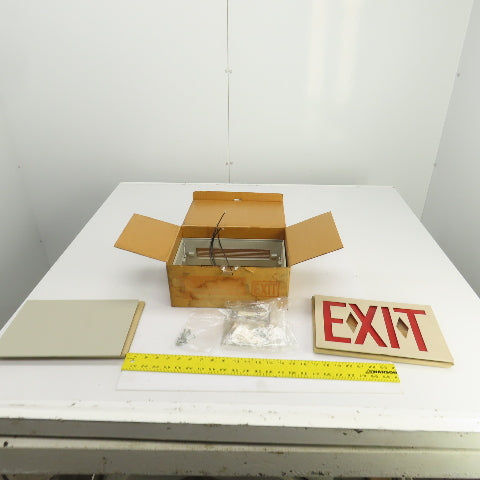 Big Beam U1-RMA-6 Remote Exit Sign Light W/Mount & Arrow 120VAC Or 6/12VDC