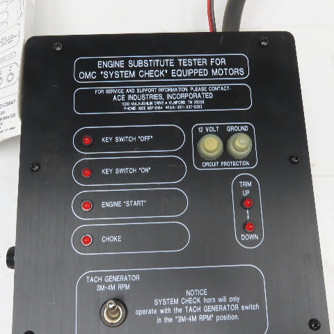 Ace Industries 240-00947-A Marine Engine Substitute Tester OMC Johnson Evinrude