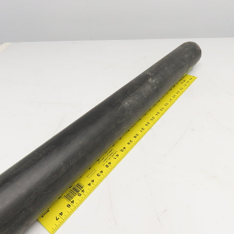 Rochling Sustarin 3-1/2" Diam. Black Acetal Rod 34" OAL