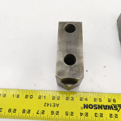 Daco 12MSHOP 4-3/4" L x 1-3/4" W x 2-1/4" H Lathe Chuck Jaw Set Of 3