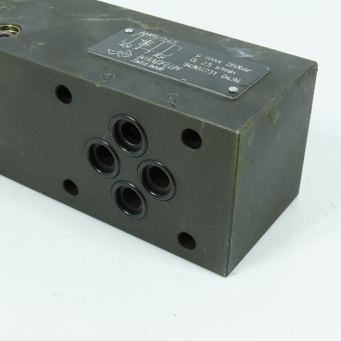 Wandfluh AMR6/2-2.5 Hydraulic Flow Control Sandwich Check Valve Regulator 250bar
