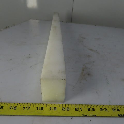 NATURAL UHMW BAR Machinable Plastic Flat Bar Stock 1-3/4" x 2-1/2" x 39*