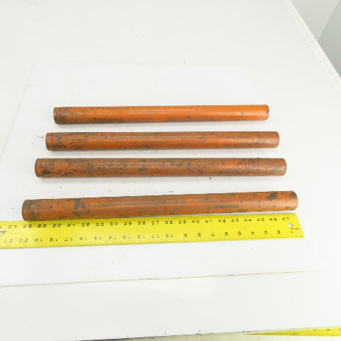 20" OAL Threaded ID Steel Pipe Extension Tube Barrel 1"-8 TPI 1-1/2" OD Lot Of 4
