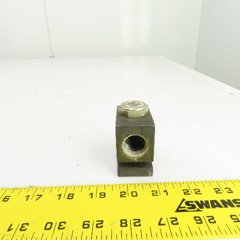 Parker B10-2-8P Hydraulic Cartridge Valve Body 1/2"NPT W/CV103P