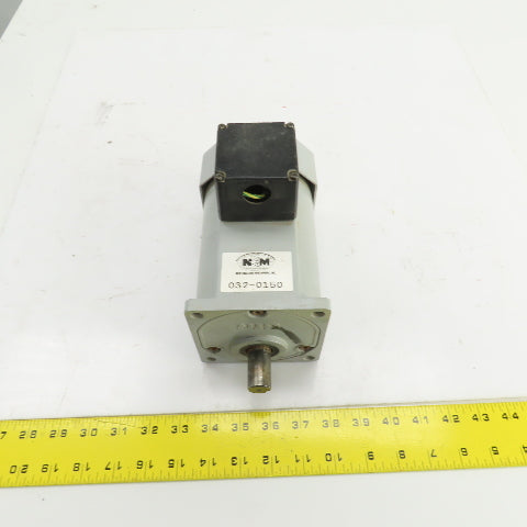 Brother BGFM18-010T J2CX 10:1 Ratio Inline Gearmotor 160 RPM Out 1/10HP 230V 3PH