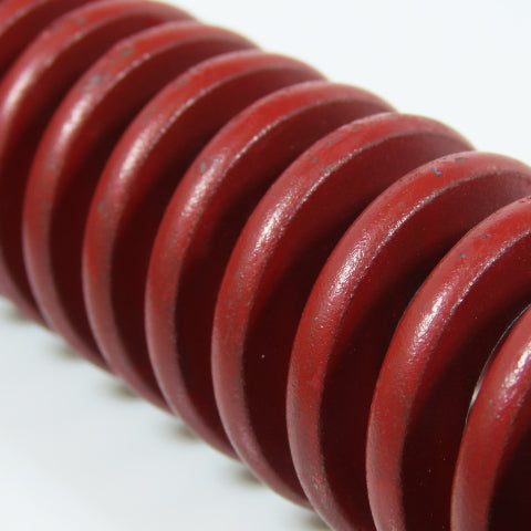 1-1/4" x 7" Red Flat Wire Die Spring 5/8" Rod Dia. Lot of 3