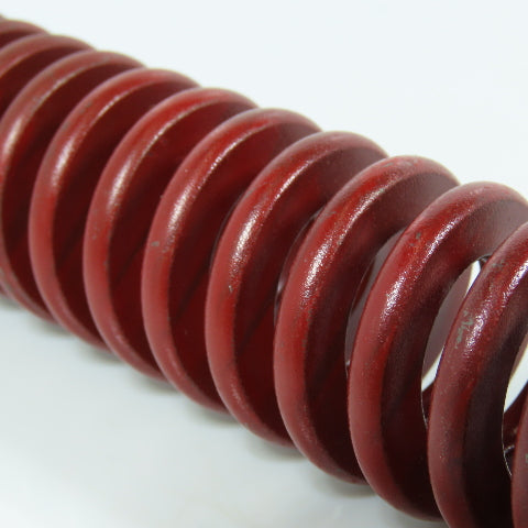 1-1/4" x 10" Red Flat Wire Die Spring 5/8" Rod Dia. Lot of 3