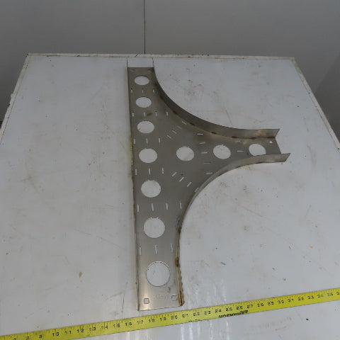 Cooper B-Line SS6CC-04-HT12 4"W 316 Stainless Steel Cable Tray Horizontal Tee