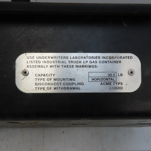 Yale OEM LP Gas Tank Cylinder Bracket Assembly From a GLC060TGNUAE084