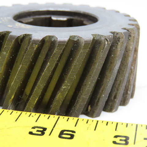 2.55" OD x 1-1/8" Right Hand Helical Gear 20°PA 1-1/4" Spline Shaft 24T