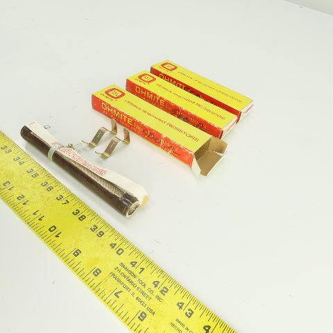 Ohmite 210-100M-40 100 Watt 500 OHMS Vitreous Enamled Resistor 6-1/2"L Lot of 3