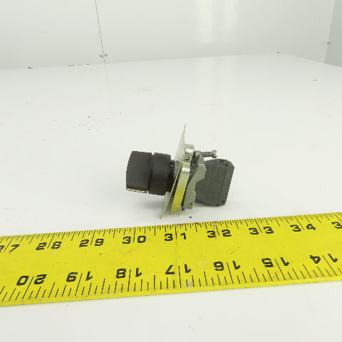 Schneider 2 Position Selector Switch 600V W/ZBE-101 Contact Block