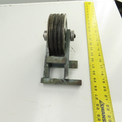 Lipe Rollway 4-Groove 7/32" Wire Rope Pulley Cable Block 5-1/2" OD