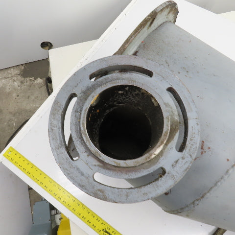 Open Top Cyclone Funnel Hopper Bulk Material Feeder Receiver 8"Intake 3/8" Walls