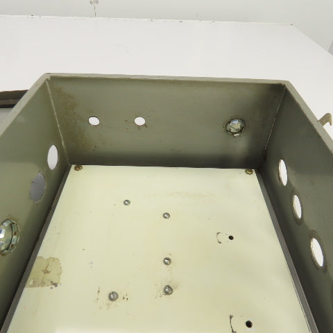Hoffman 12" x 10" x 5" Steel Electrical Enclosure W/Backplate & Hinged Door