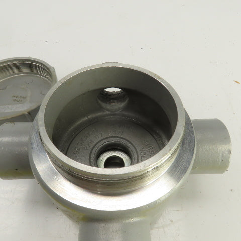 Killark GESXAT-4 1-1/4" GES 4-Way Aluminum Conduit Outlet Body