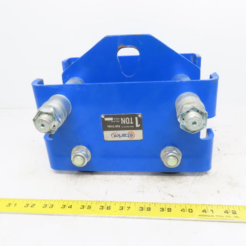 Sarke SP100 Plain Push Trolley 1 Ton Capacity Flange Width: 3.9" - 5.7"