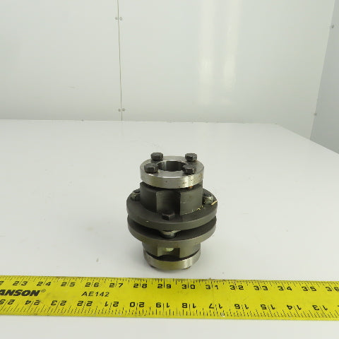 4-1/2" OAL Flexible Steel Disc Shaft Coupling 28mm x 35mm