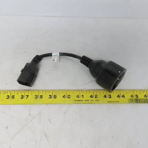 Goobay 93986 Cable Adapter AC plug-Schuko coupling)