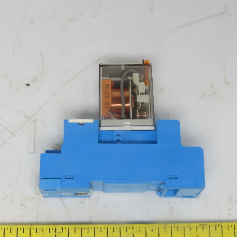 FINDER TYPE 56.32 Relay w/Din Rail Mount Socket 250V 12A