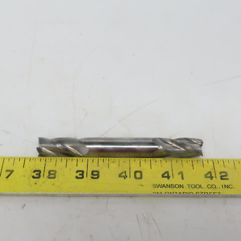 SGS 1/2"x1/2"x1" HSS Double End 4 Flute End Mill Solid Carbide Center Cut