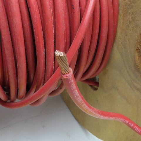 Encore 118101003450 8 AWG Strand Copper Wire THWN-2 RED 100'