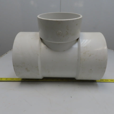 8 x 6 x 8 Tee PVC Pipe Fitting Schedule 40 Female Socket