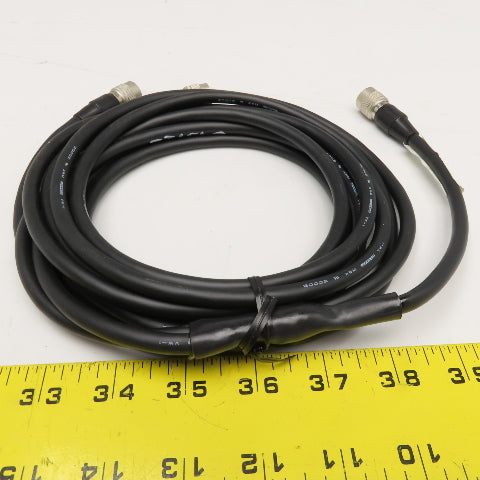 Hirose VHVP-2XC-2D2M Splitter Video Media Cable 12 Pin Female x Male-Male 2M