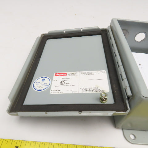 Hoffman A-806CH 8" x 6" x 3-1/2" Electrical Enclosure W/ Back Plate Type 12,13