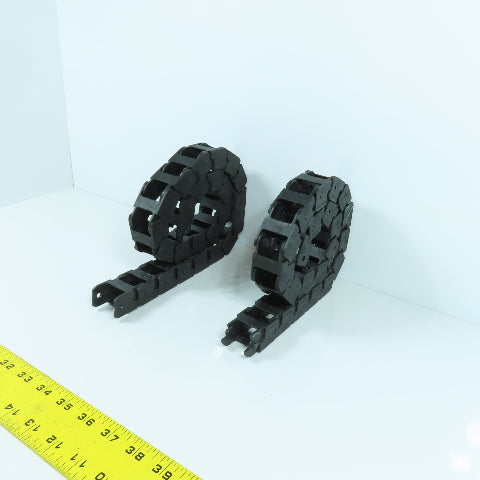 Okso 0320.40 32" & 28-1/2" Long Cable Carrier Energy Chain 18mm x 24mm ID Lot/2