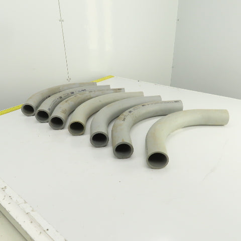 Carlon 2-1/2" PVC SCH40 Conduit 90° Deg Elbow Slip x Slip Ridgid Lot Of 7