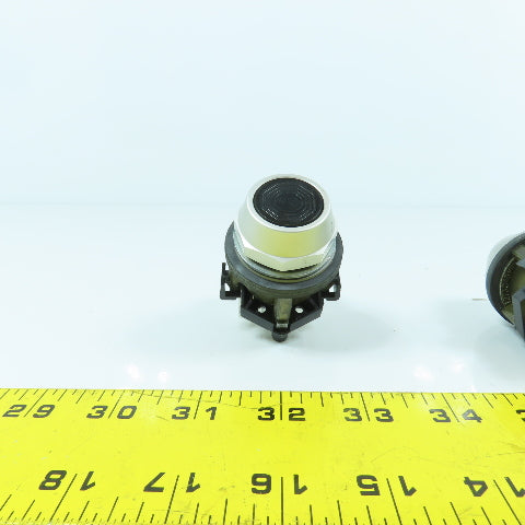 Eaton HT8A Black Momentary Contact Push Button Switches 600V Lot Of 2