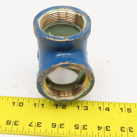 SA 1-1/2" NPT Female Brass Pipe TEE