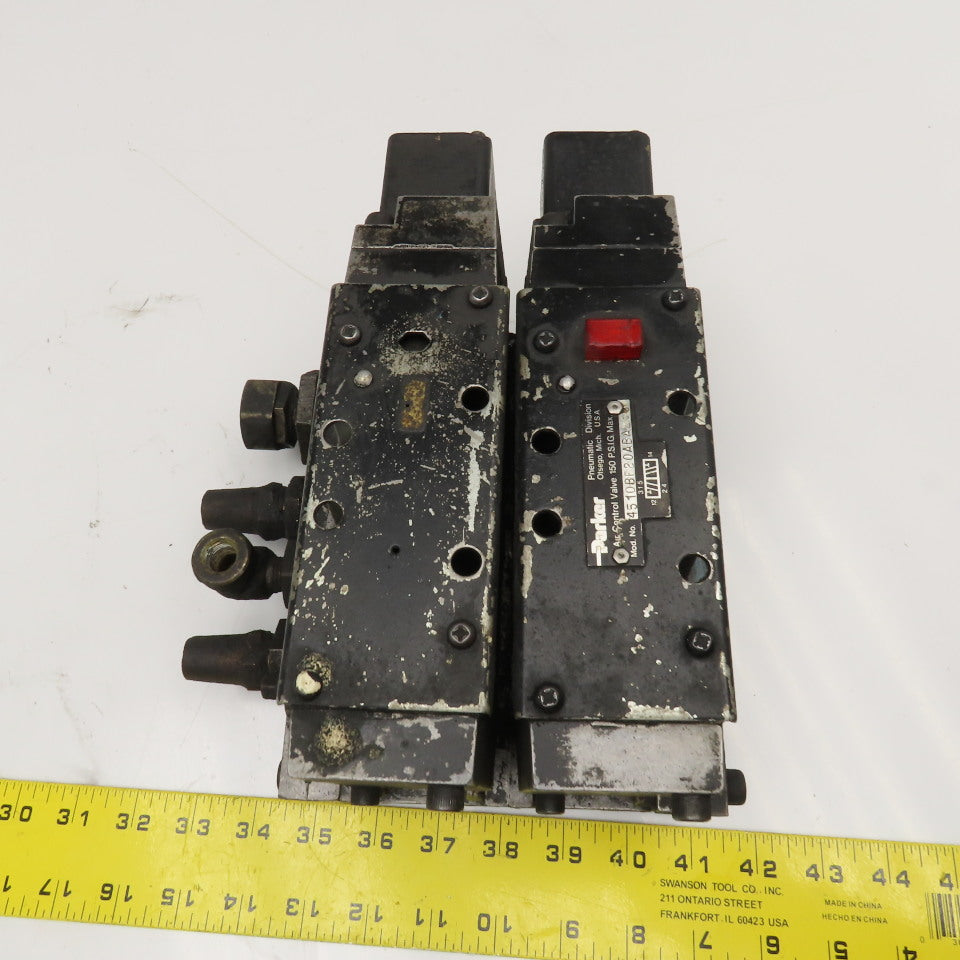 Parker 4510BF20ABAE 2 Position Pneumatic Directional Valve Manifold