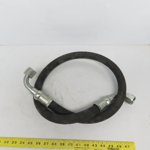 3/4" x 48"' Hydraulic Hose Assembly 2300 PSI W/2 90° Female JIC Swivels # 12