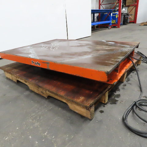 Presto TT60-15-MOD 48" x 36" 1500Lbs. Modified Tilt Table Floor Fixture 60° 115V
