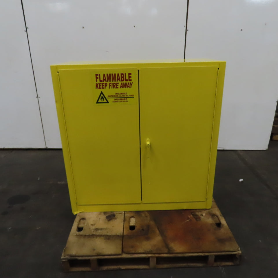 30 Gallon Flammable Liquid Storage Safety Cabinet 43" x 18" x 44" H