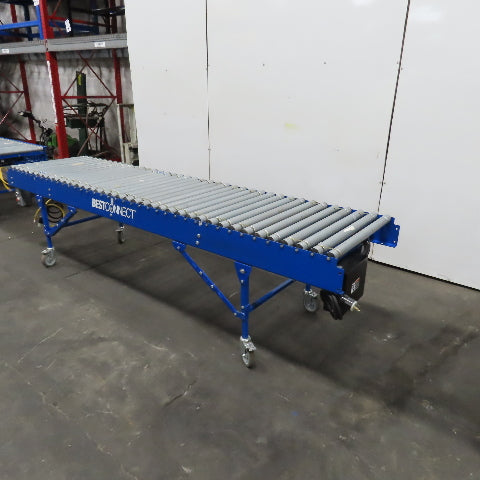 Best Connect 28" x 10' Power Roller MDR Batching Conveyor 115V 1PH 0-62FPM