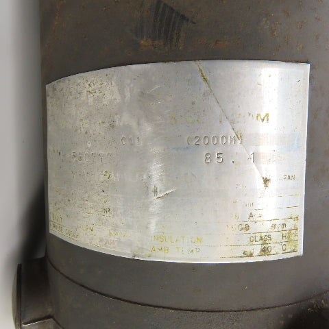Fanuc 213V DC 1500RPM 35mm Shaft Spindle Servo Motor Shizuoka Millmaster B-10V