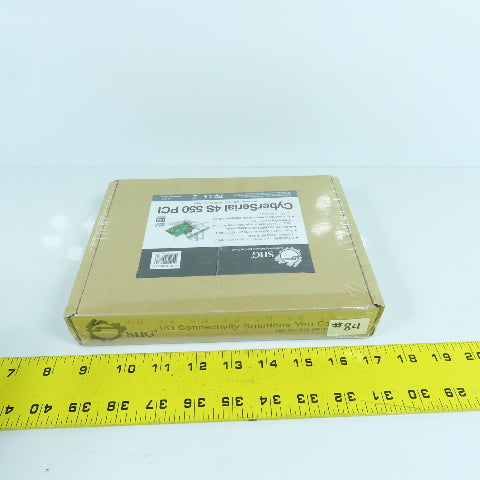 Siig CyberSerial 4S 550 PCI PCI Board With 4 16550 Serial Ports (Sealed)