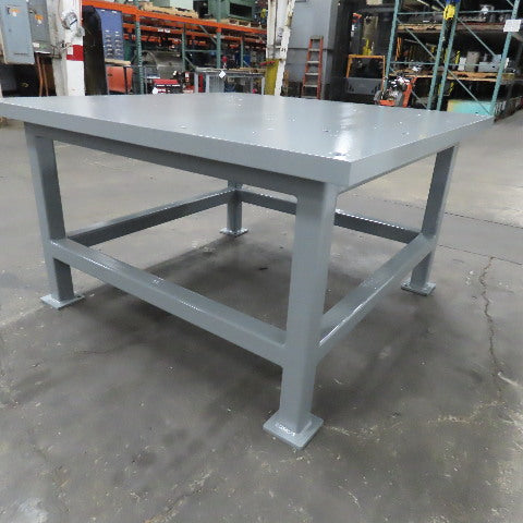 60" x 60" x 34" 2" Thick Top Steel Work Weld Fixture Jig Machine Base Jig Table